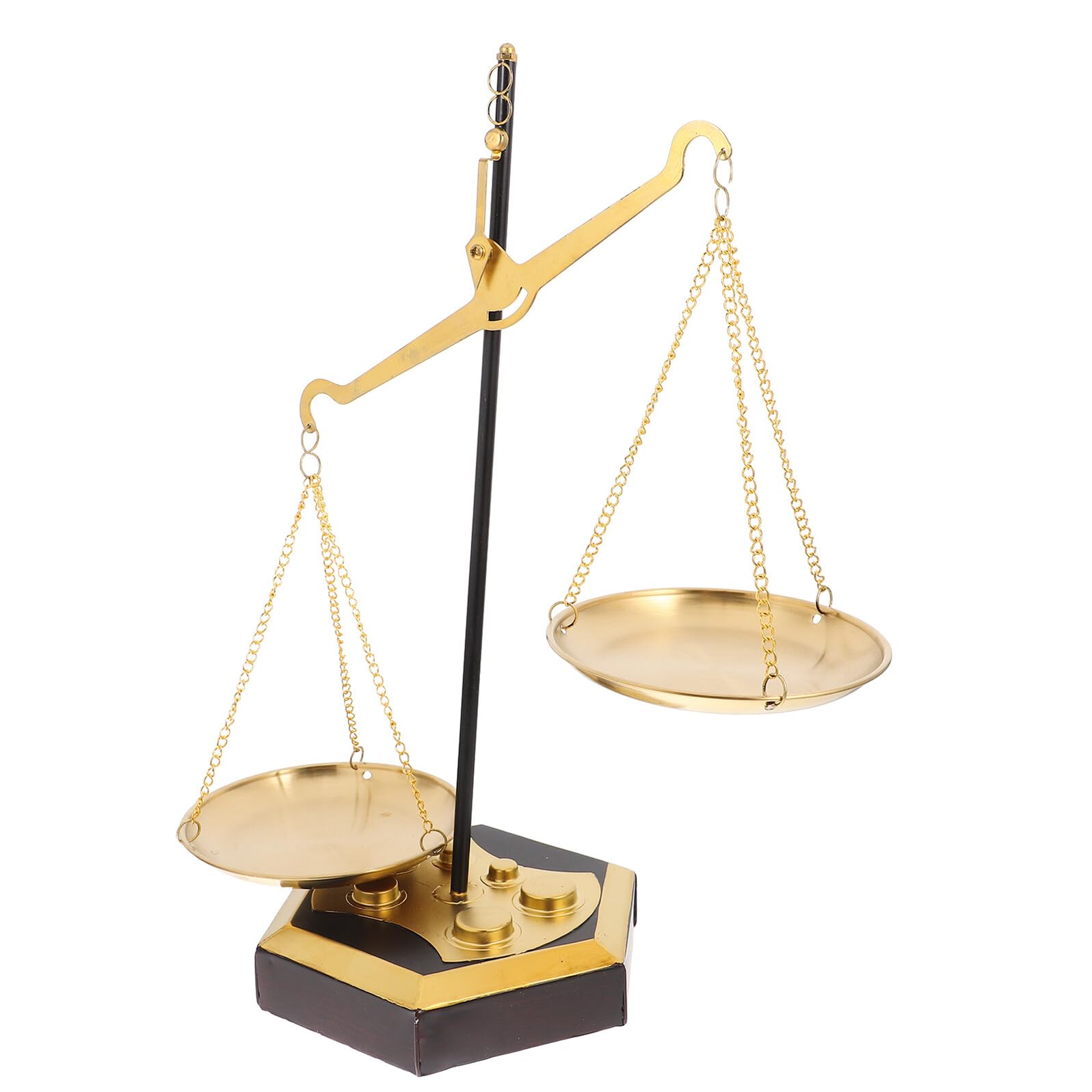 Balance décorative en métal HOMSFOU pour embellir une table de chevet