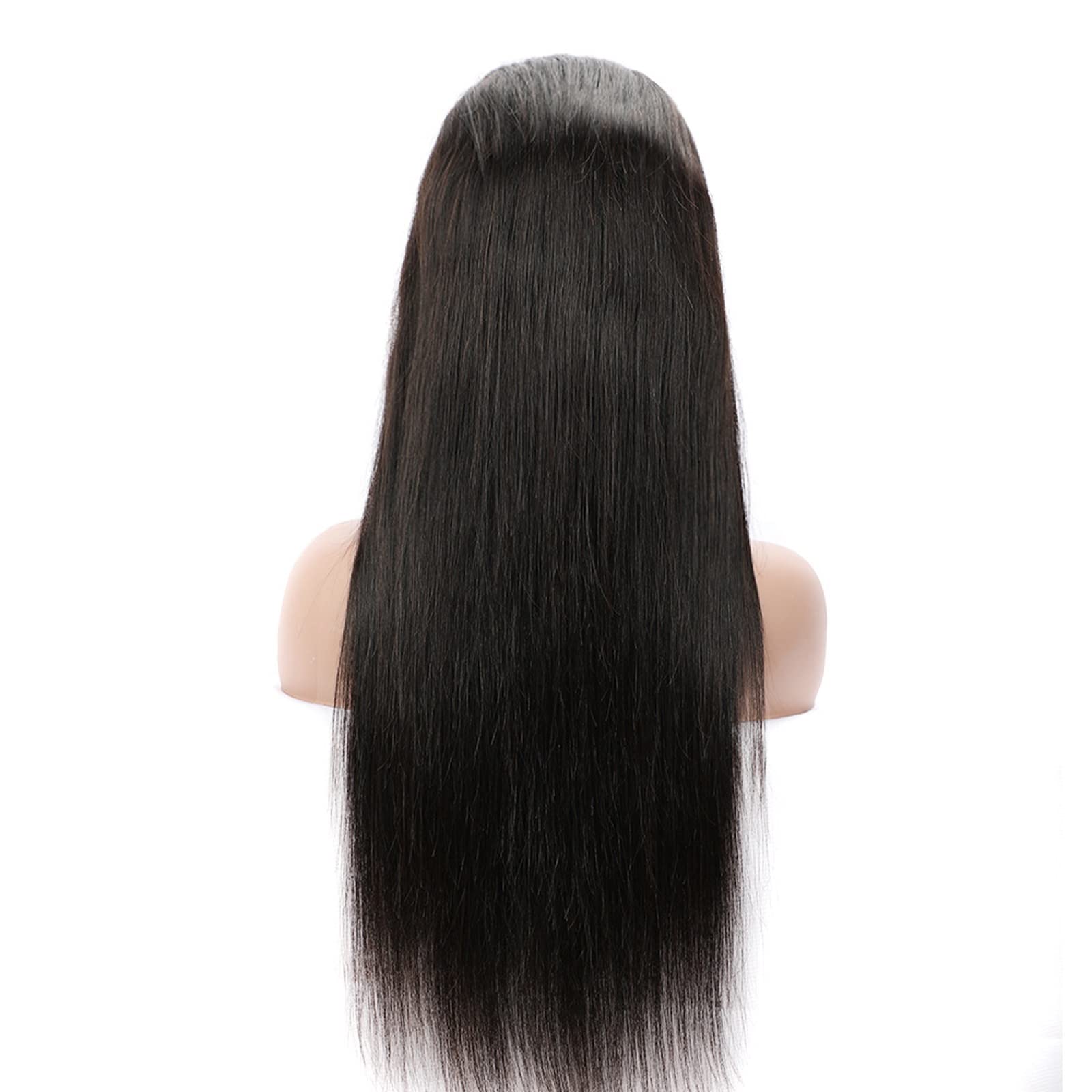 Peluca 10-30 pulgadas de largo recto pelo rizado encaje cabeza cubierta 13*4 CM red transparente más vendaje puede flotar la peluca de pelo Real cubierta de la cabeza Extensiones cabello ( Color : Str