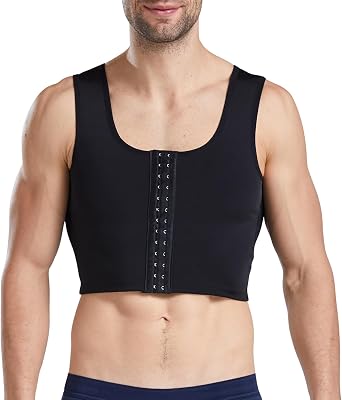 Men Compression Vest Slimming Body Shaper Hide Gynecomastia Chest Tank Tops Undershirt