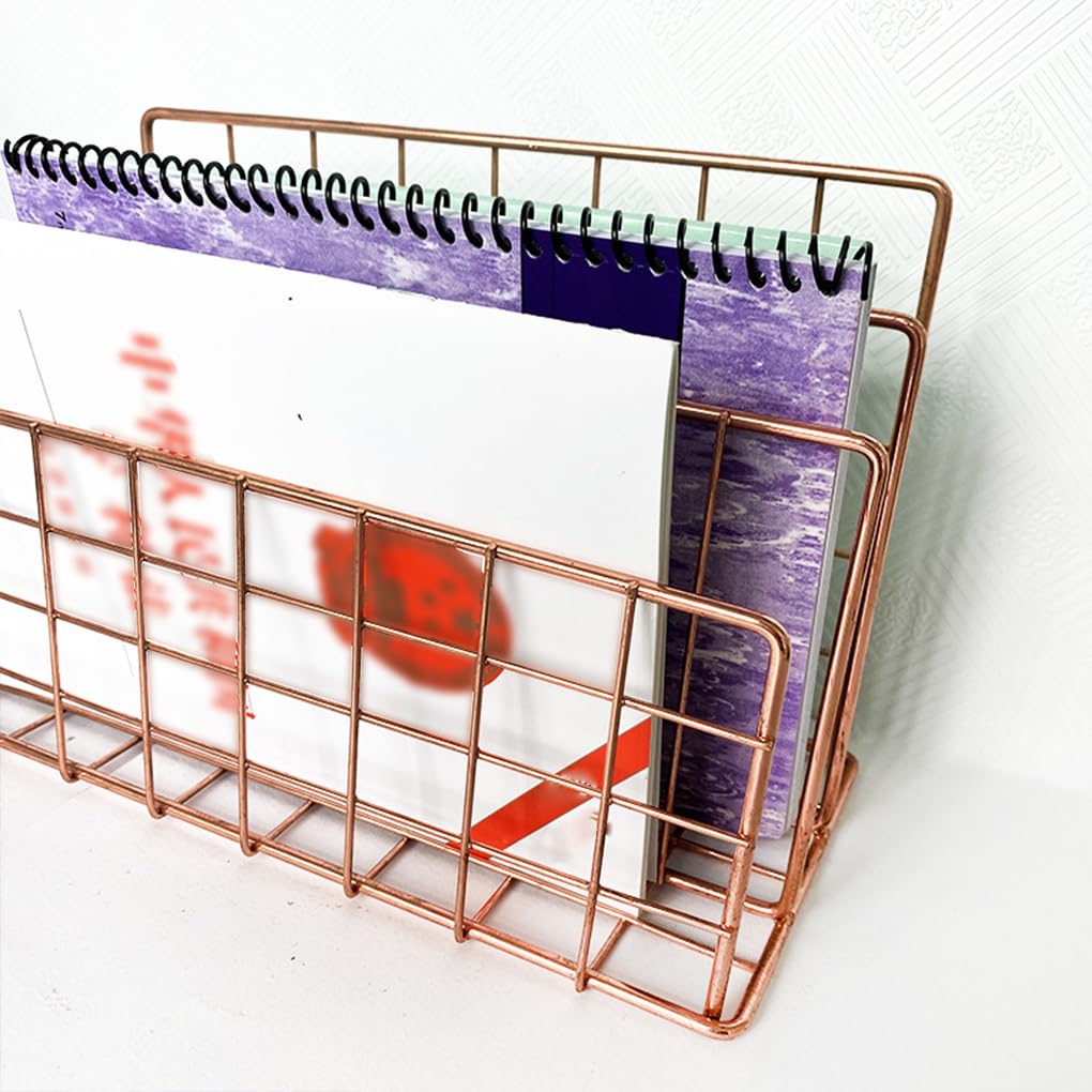 Set di 3 organizer per libri, scaffale salvaspazio per esporre giornali, organizzare casa, soggiorno, ufficio, camera da letto, grande