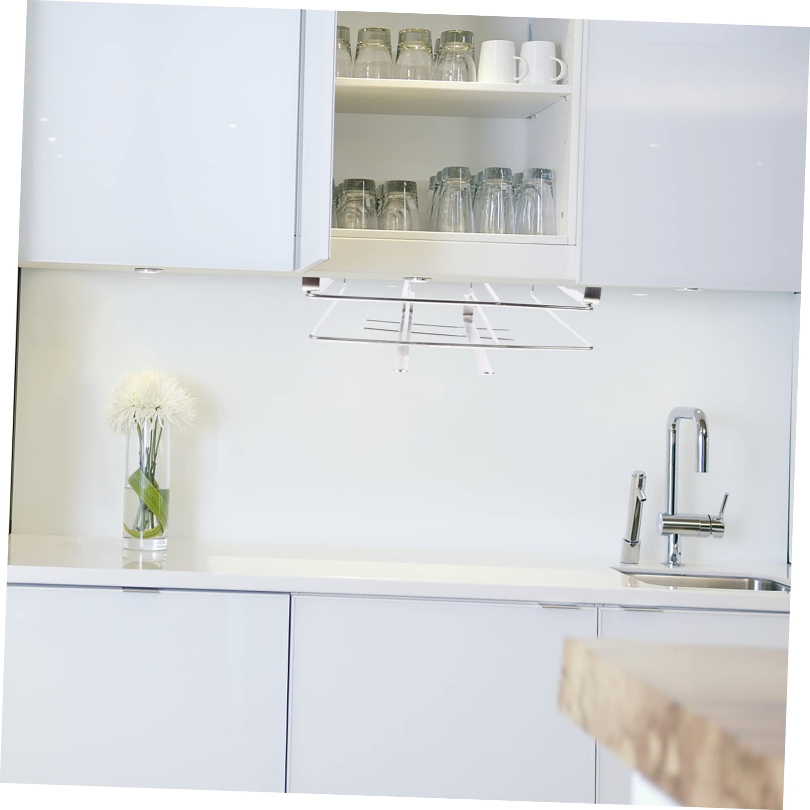 Amazon｜OUNONA キャビネット下取り付け まな板ホルダー 収納ラック