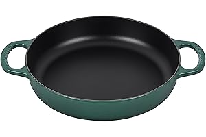 le creuset on sale: Signature Cast Iron Everyday Pan, 11, Artichaut