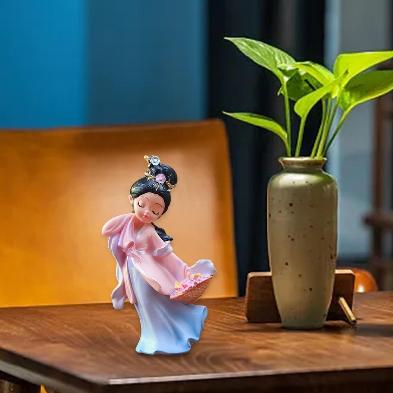 中国美術 工芸品 女性像 置物 中国美術 工芸品 女性像 置物 象牙 中国婦人像 高さ10.8cm |