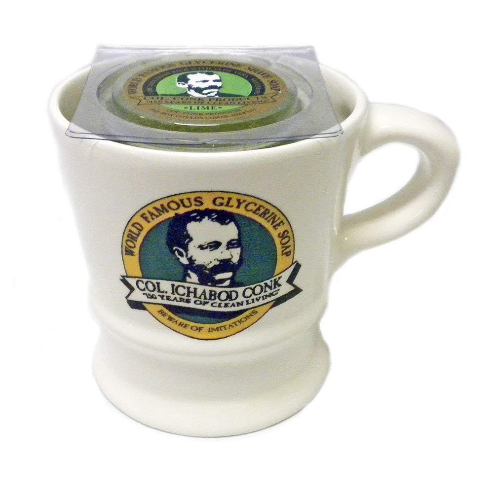Col. Ichabod Conk Shaving Mug w/Bonus Shave Soap