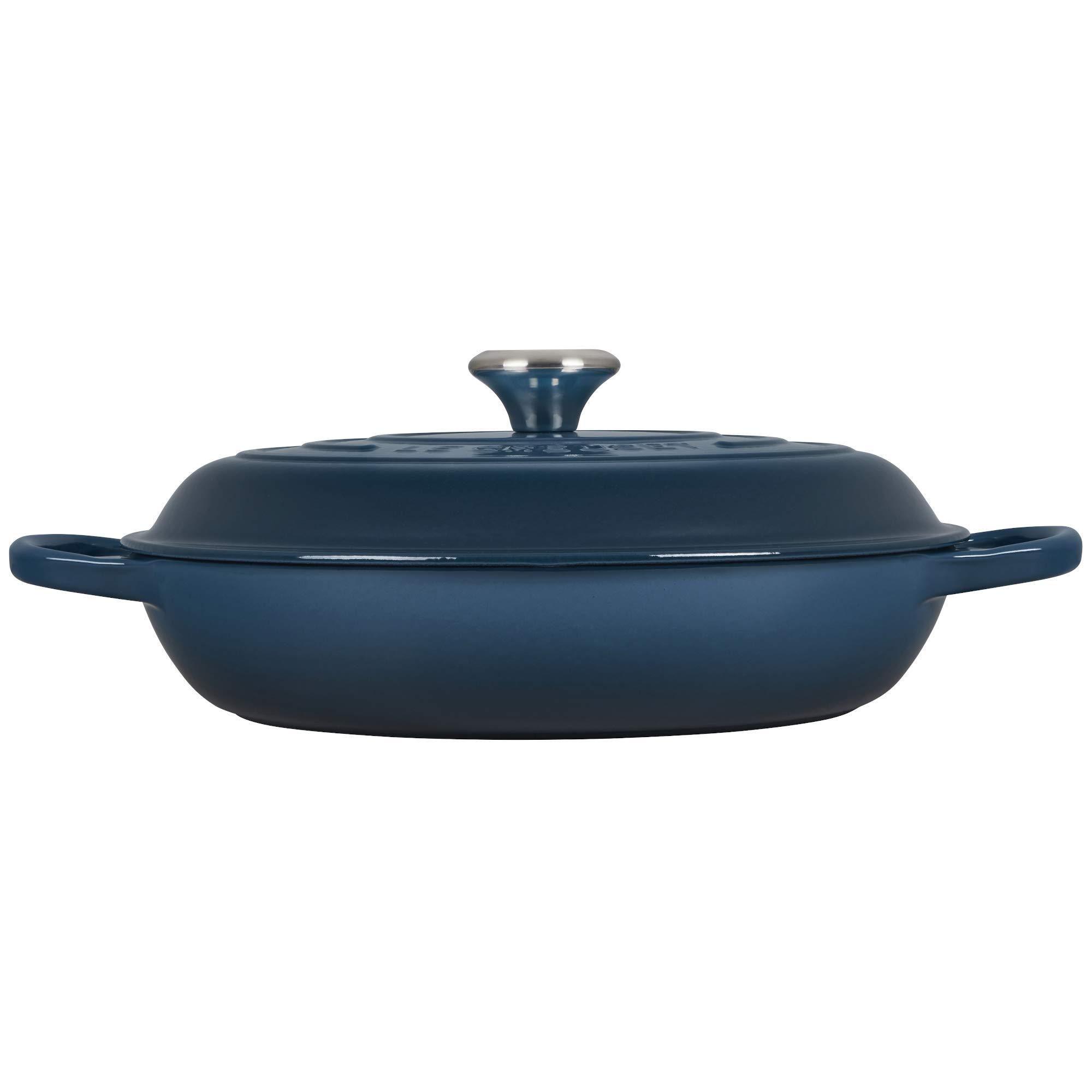 Le Creuset Faitout Signature en Fonte Émaillée, Rond, 30cm, 3,2 L, 5,555 kg, Deep Teal, 21180306422430