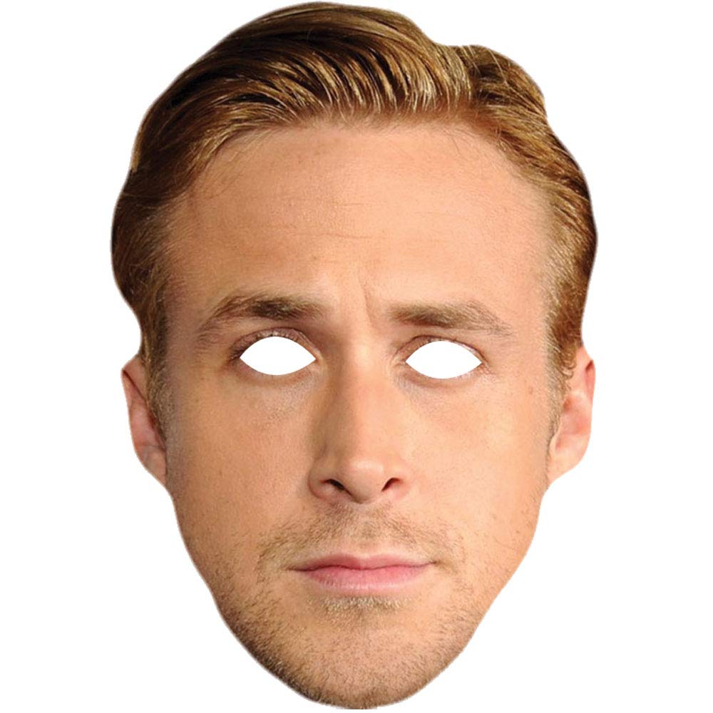 Ryan Gosling 2nd Edition Celebrity Card Face Mask Fancy Dress Party Single Face Mask With Elastic String Ready To Wear