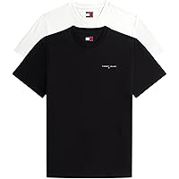 Tommy Jeans Tjm Slim Linear SS Tee 2Pck Ext Dm0Dm22316 Maglietta S/S