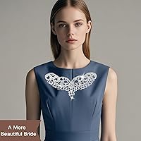 Vista 121 de PEARLY JUN Apliques de diamantes de imitación de plata con apliques de diamantes para vestidos, costura a mano, proyectos de manualidades, ropa