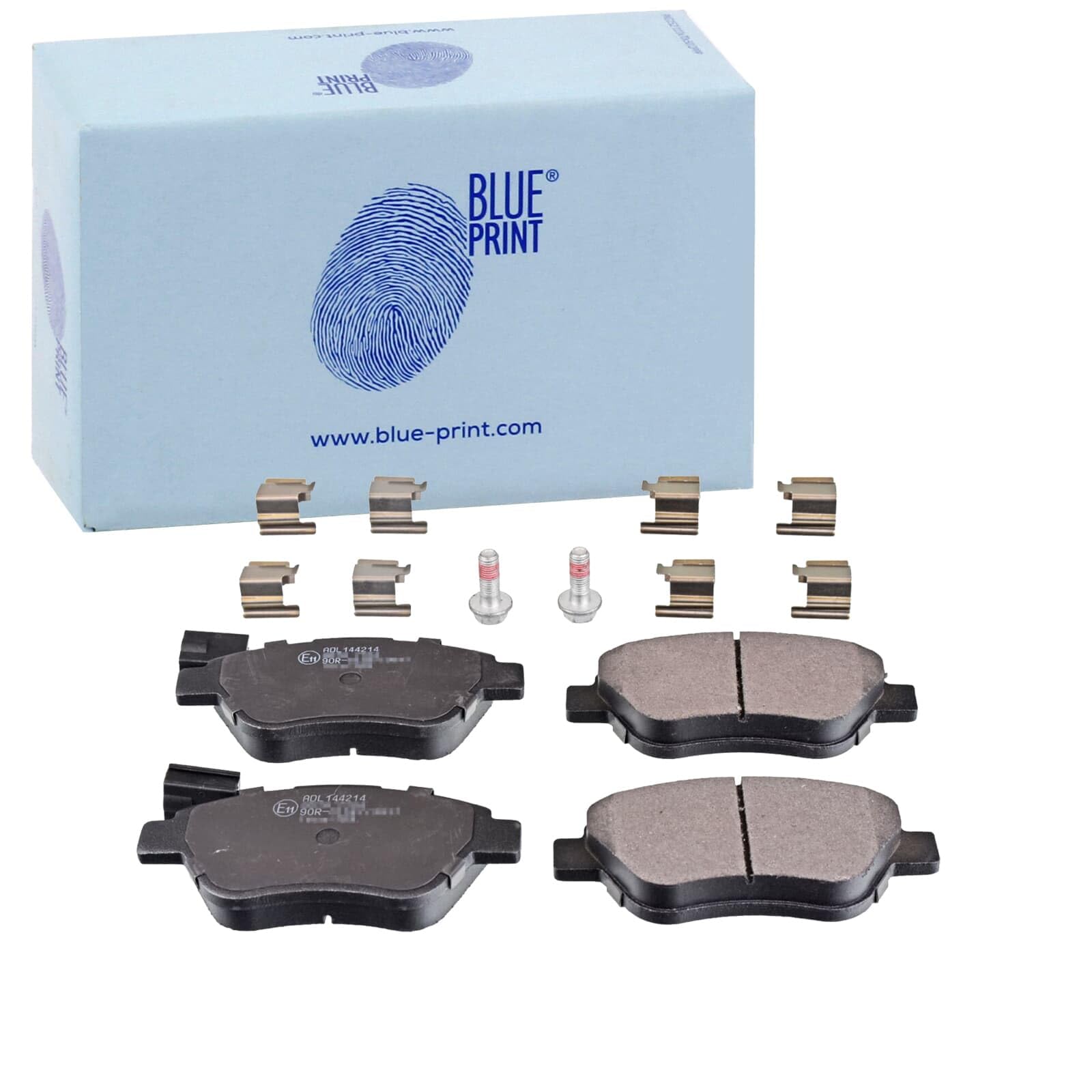 Blue Print ADL144214 Bremsbelagsatz mit Anbaumaterial , 1 Stück | Kompatibel mit: ABARTH 500 / 595 / 695, 500C / 595C / 695C, ALFA ROMEO MITO, CITROËN NEMO Großraumlimousine