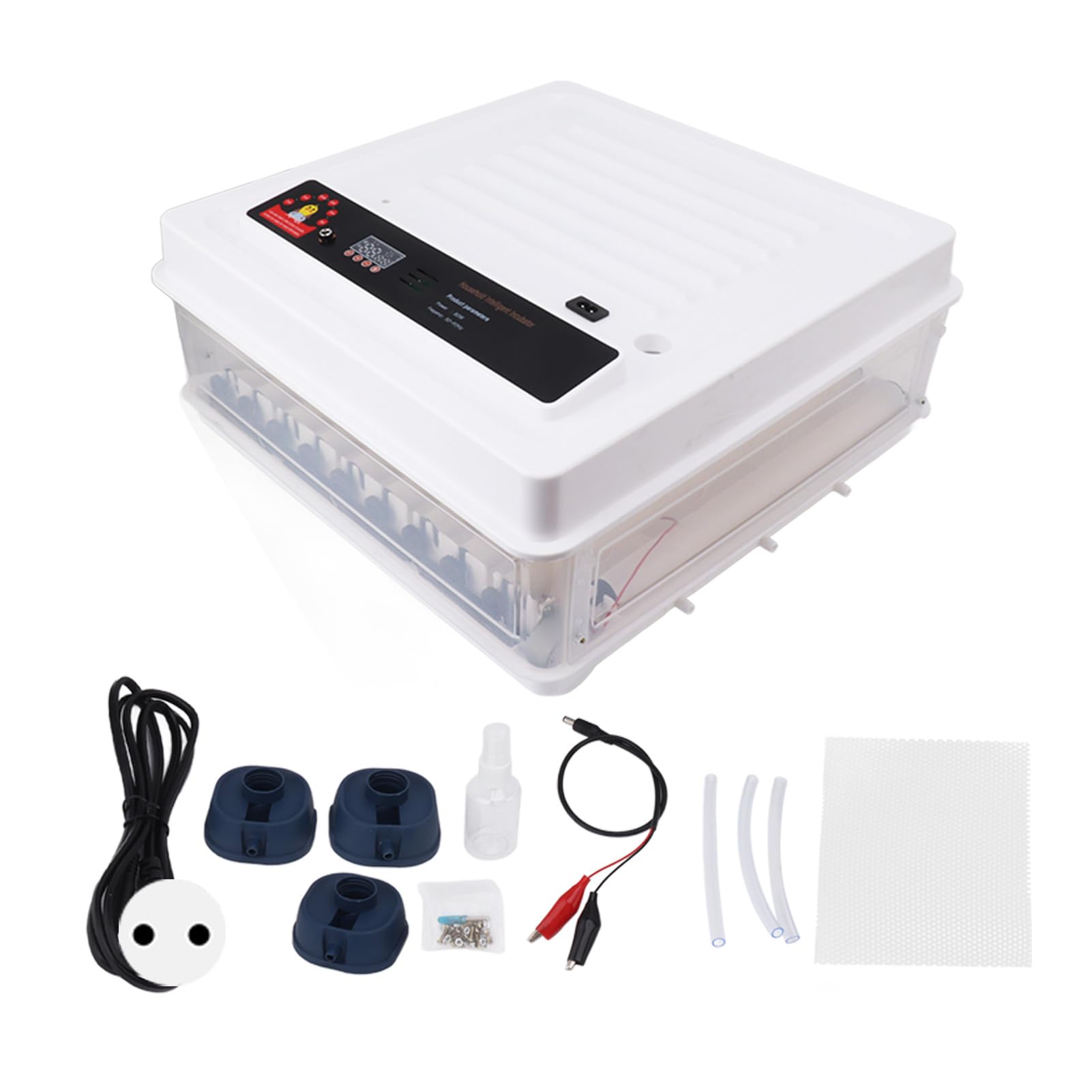 Generic Incubadora Automática de Pollo Inteligente con de Huevo para Incubar Huevos de Ganso de Ganso de Pollo Ideal para Usar Material Plástico para Usar en el Hogar (EU Enchufe 220V 64 Huevos)