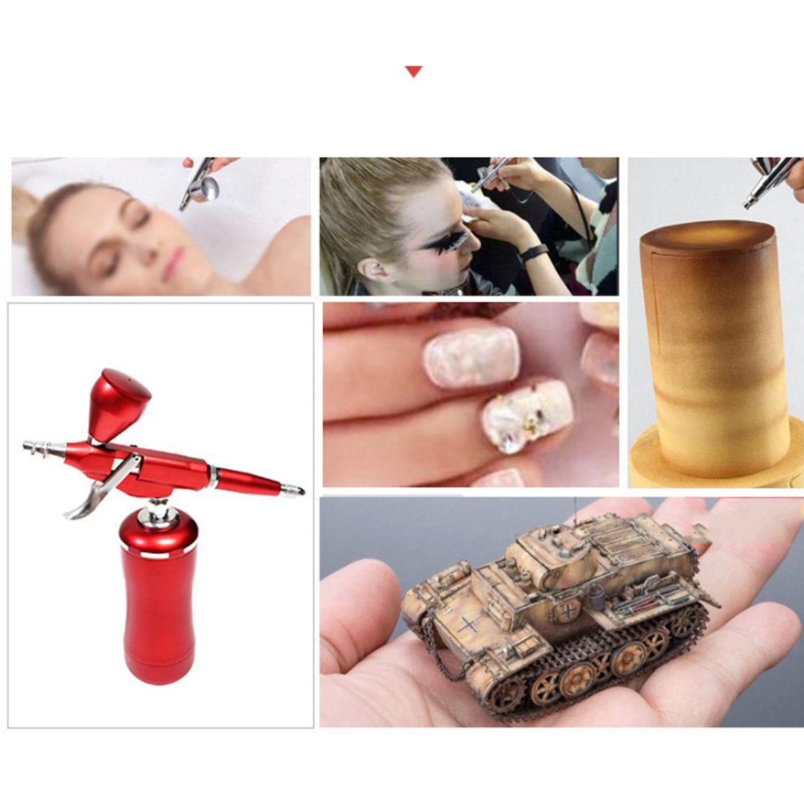 Mini pompka w sprayu długopis kompresor powietrza malarstwo rzemiosło spray aerograf do makijażu, akumulator