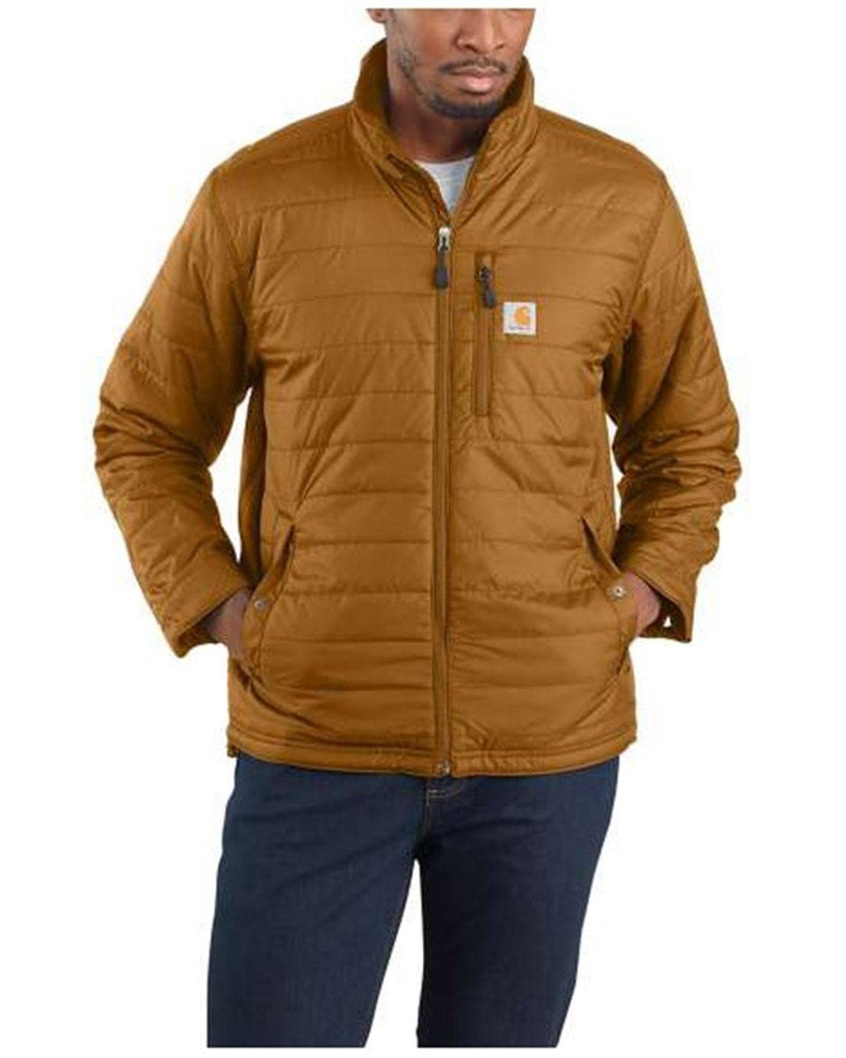 Carhartt Men's Rain Defender® Relaxed Fit Lightweight Insulated Jacket, Carhartt® Brown, XXL