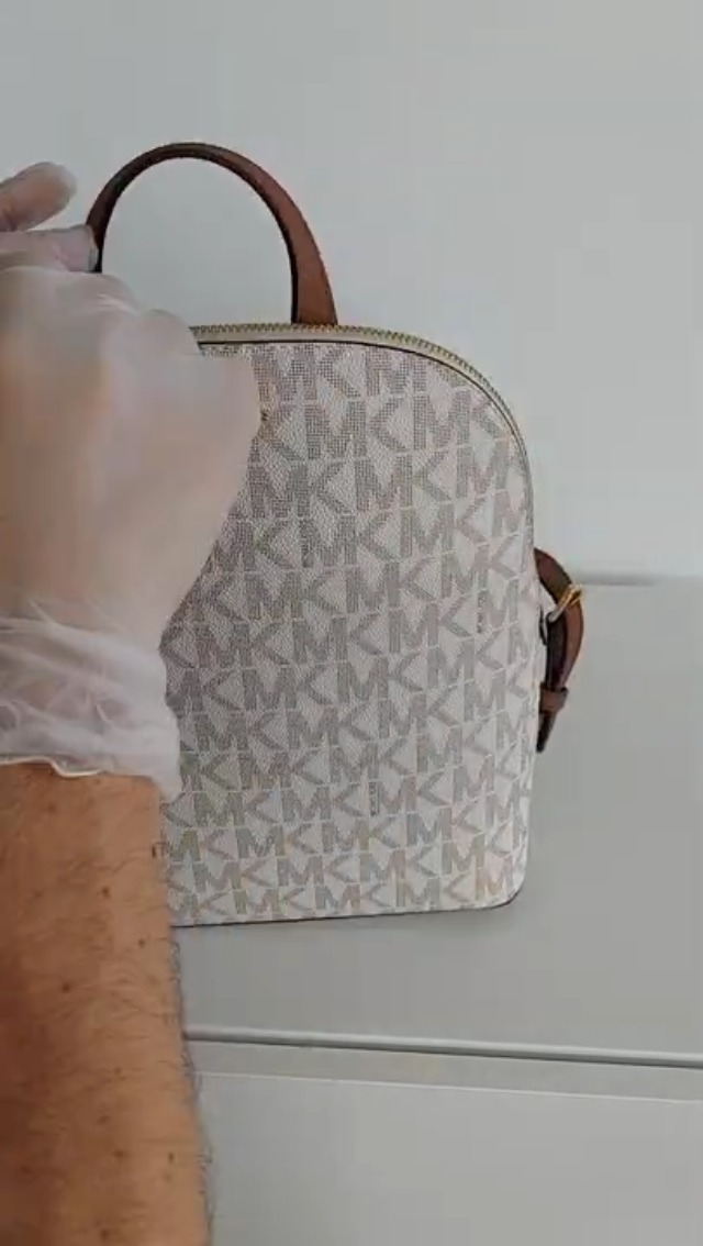 Watch Michael Kors Cindy LG Backpack Vanilla Authentic on Amazon Live