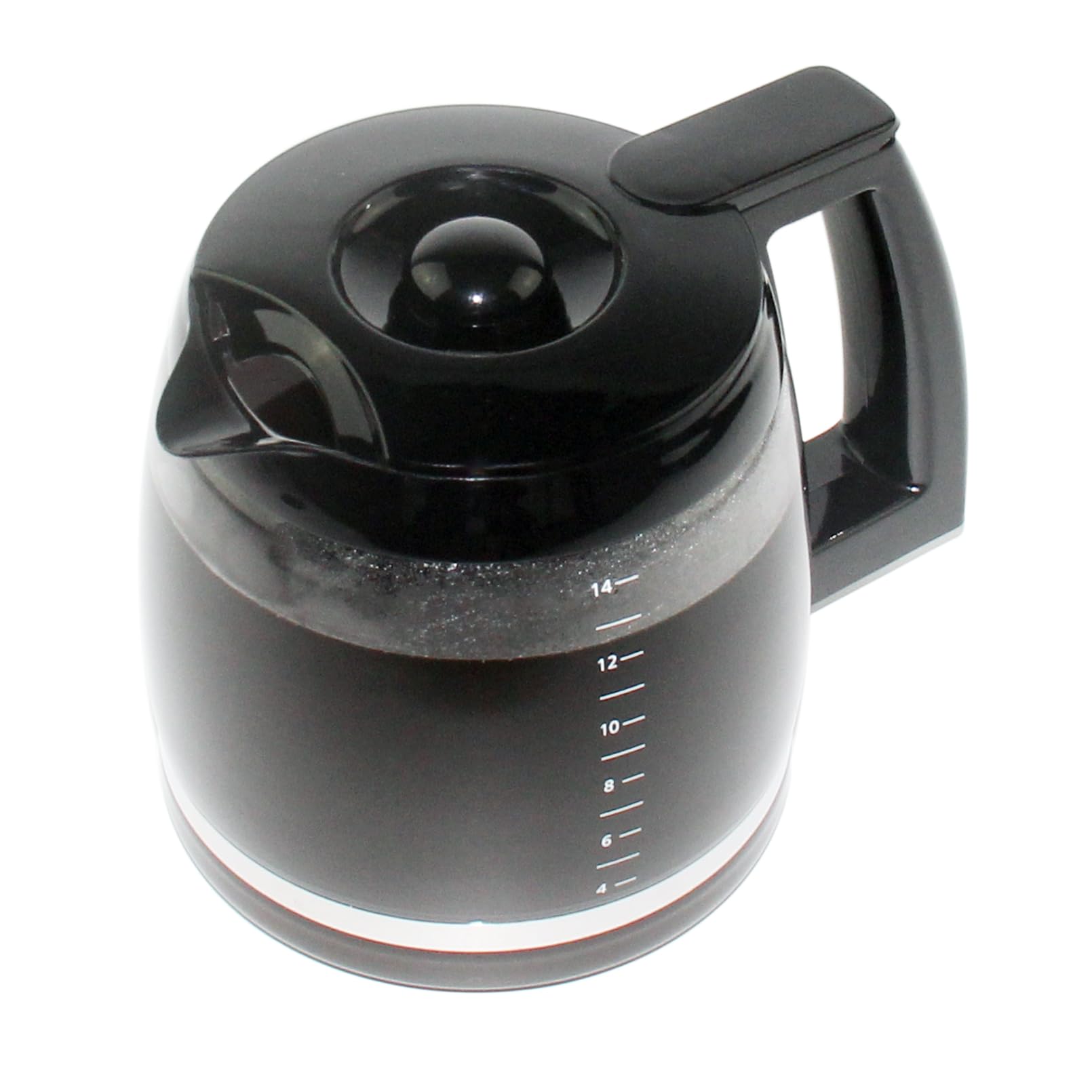 Caraffa In Vetro Borosilicato 14 Tazze Per Macchina Caff&egrave; Cuisinart DCC-3 - Ricambio, Lavabile In Lavastoviglie