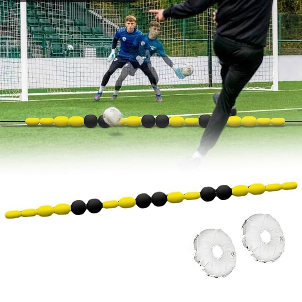 Deflettore a linea singola, attrezzatura di deflessione del calcio per l'allenamento dei portieri, 2,75 m di aiuto per l'allenamento del calcio riflesso e agilità, migliora le abilità e le prestazioni