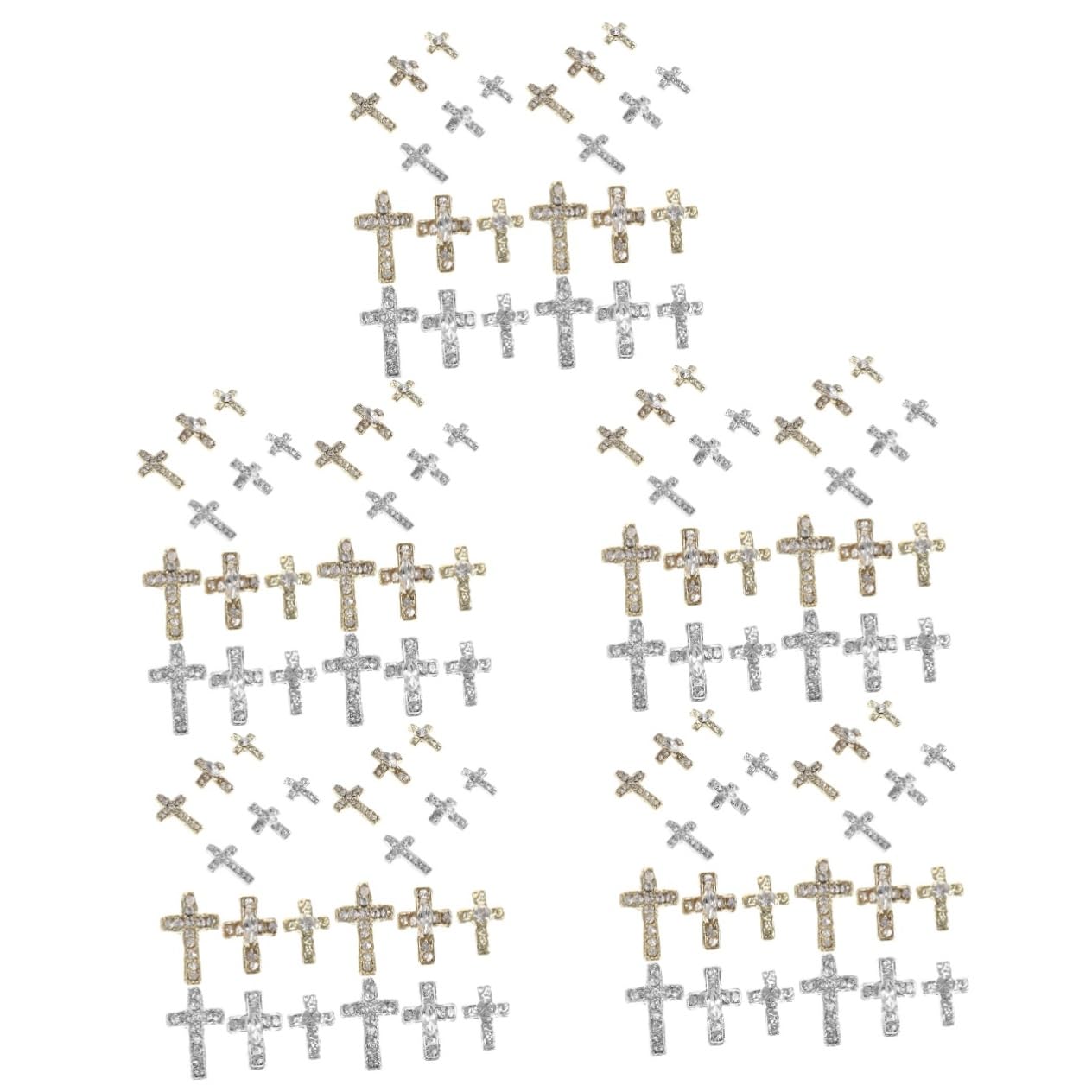 5 Set Ciondoli Per Unghie Charms Per Decorazioni Nail Art Per Manicure E Speciali 60 Pezzi*5
