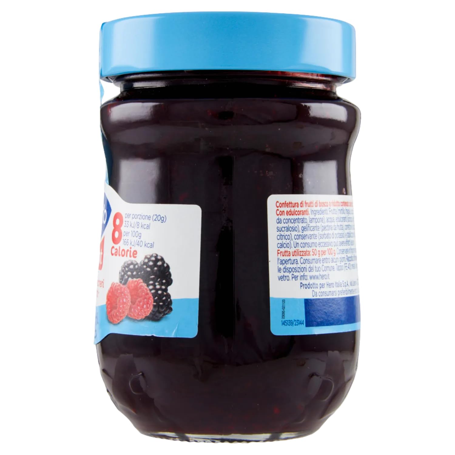 Confettura Light Frutti di Bosco 280 g Senza Zuccheri Aggiunti – Marmellata Ipocalorica per Colazione e Dolci – Variazioni 4/8/12 Pezzi (12 PEZZI)