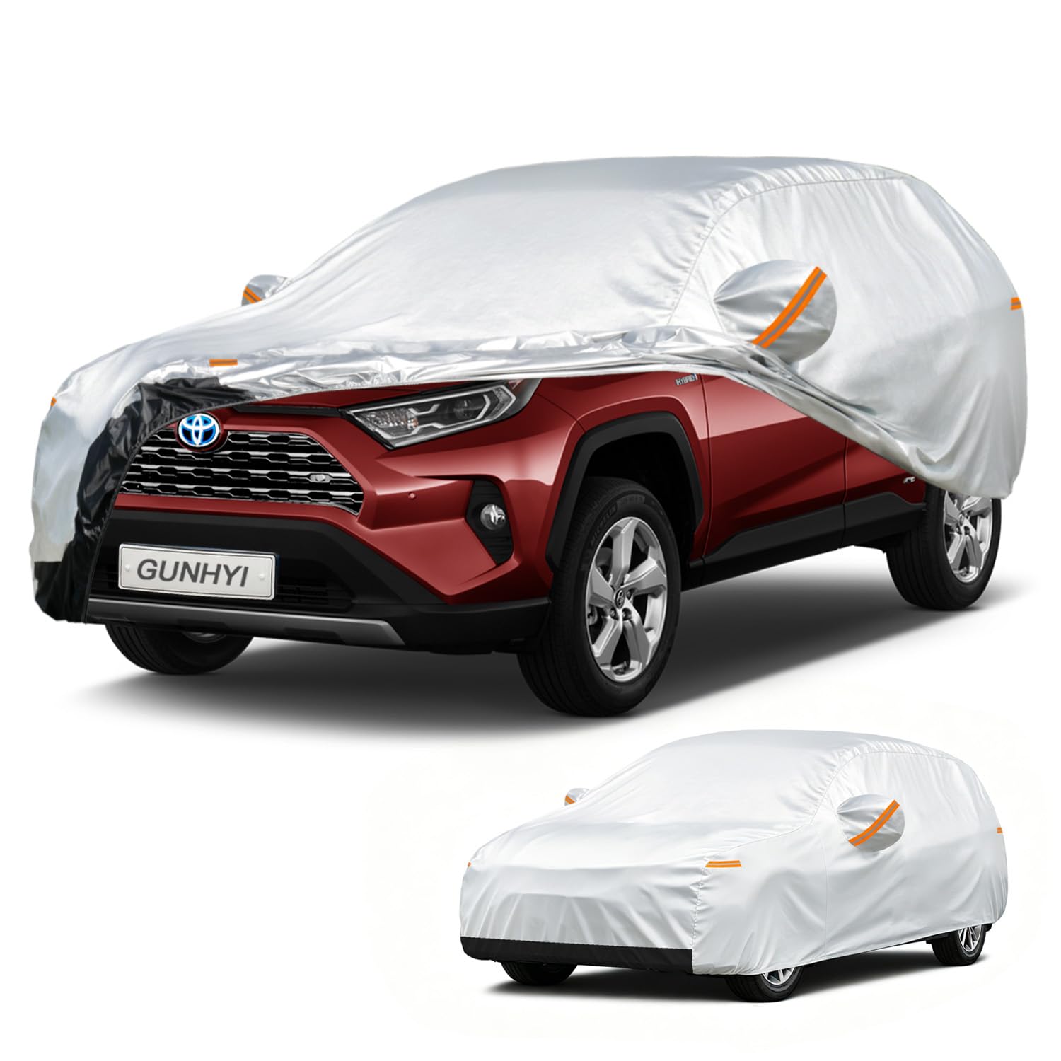 GUNHYI Waterproof SUV Car Cover Custom Fit Toyota RAV4 (2012-2026) | All-Weather outdoor sun/rain/dust/snow protection, durable breathable Oxford fabric, soft paint-safe,cover for Automobiles.