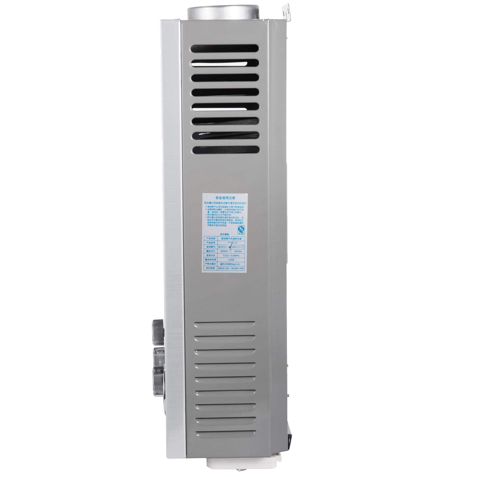 Scaldabagno a Gas GPL Propano, 16L 32kW Scaldabagno a Gas con Soffione Doccia, Scaldabagno a Propano Senza Serbatoio per la Casa per Abitazioni, per campeggio, doccia per cavalli