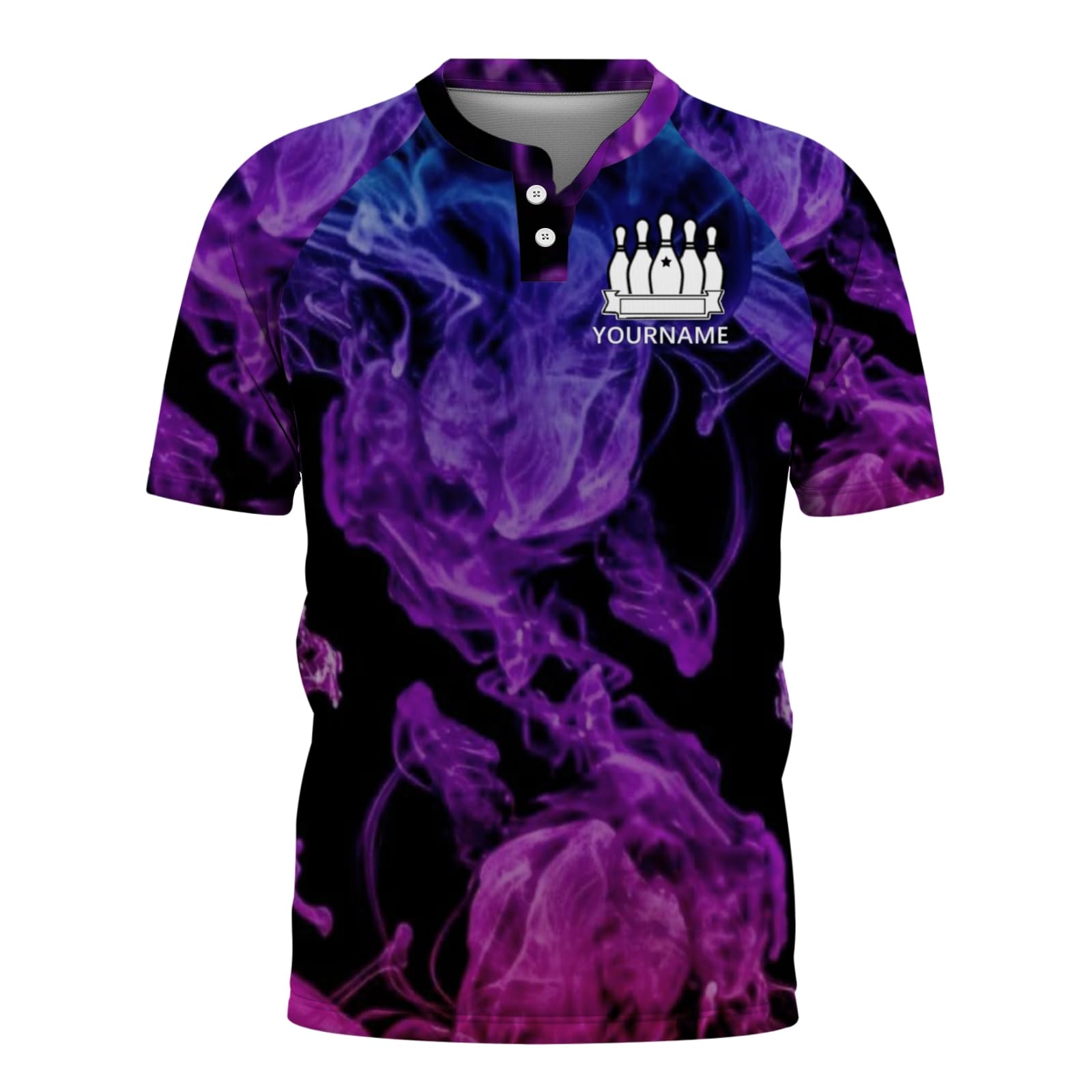 Personalized 3D Bowling Jersey Custom Name Bowling Shirts Customized Bowling Team Uniform Shirt for Men Women (US, Alpha, One Size, Regular, Regular, Color07)
