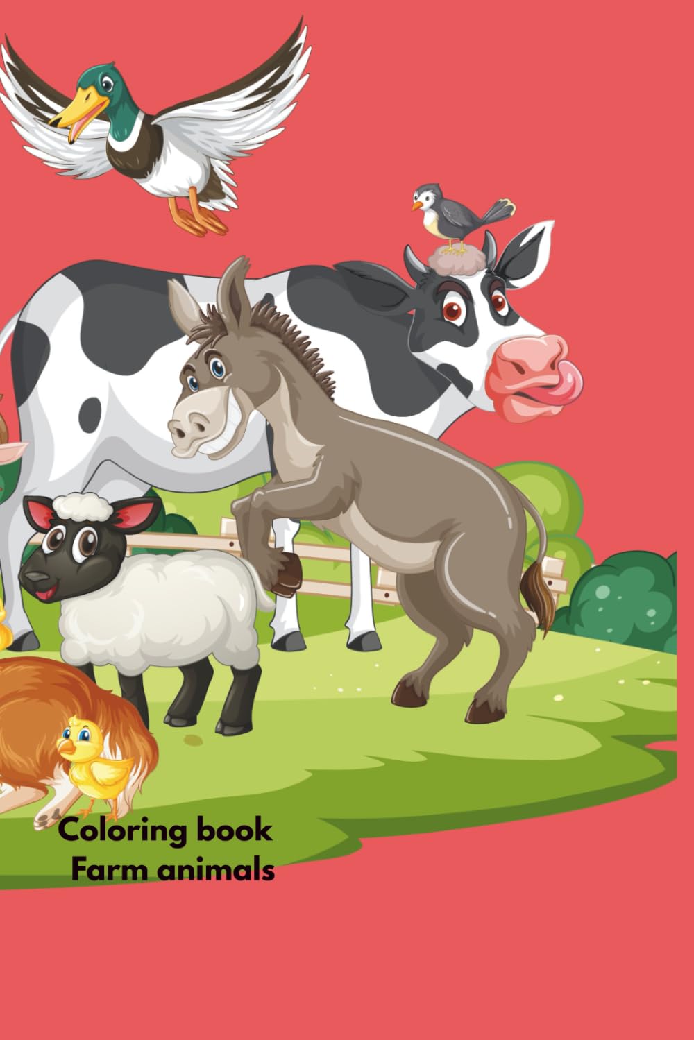 Coloring book: Farm animals