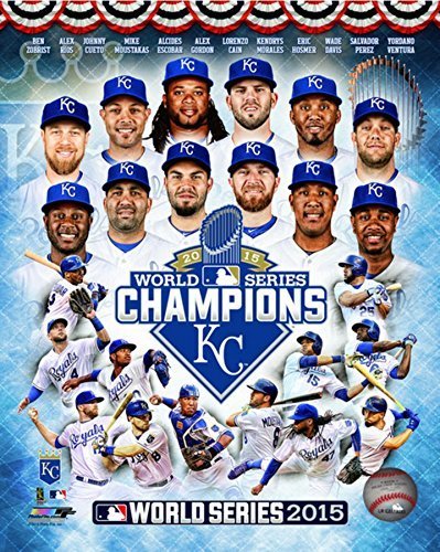 MLB Kansas City Royals 2015 World Series Champions Team Composite Photo (Size: 8