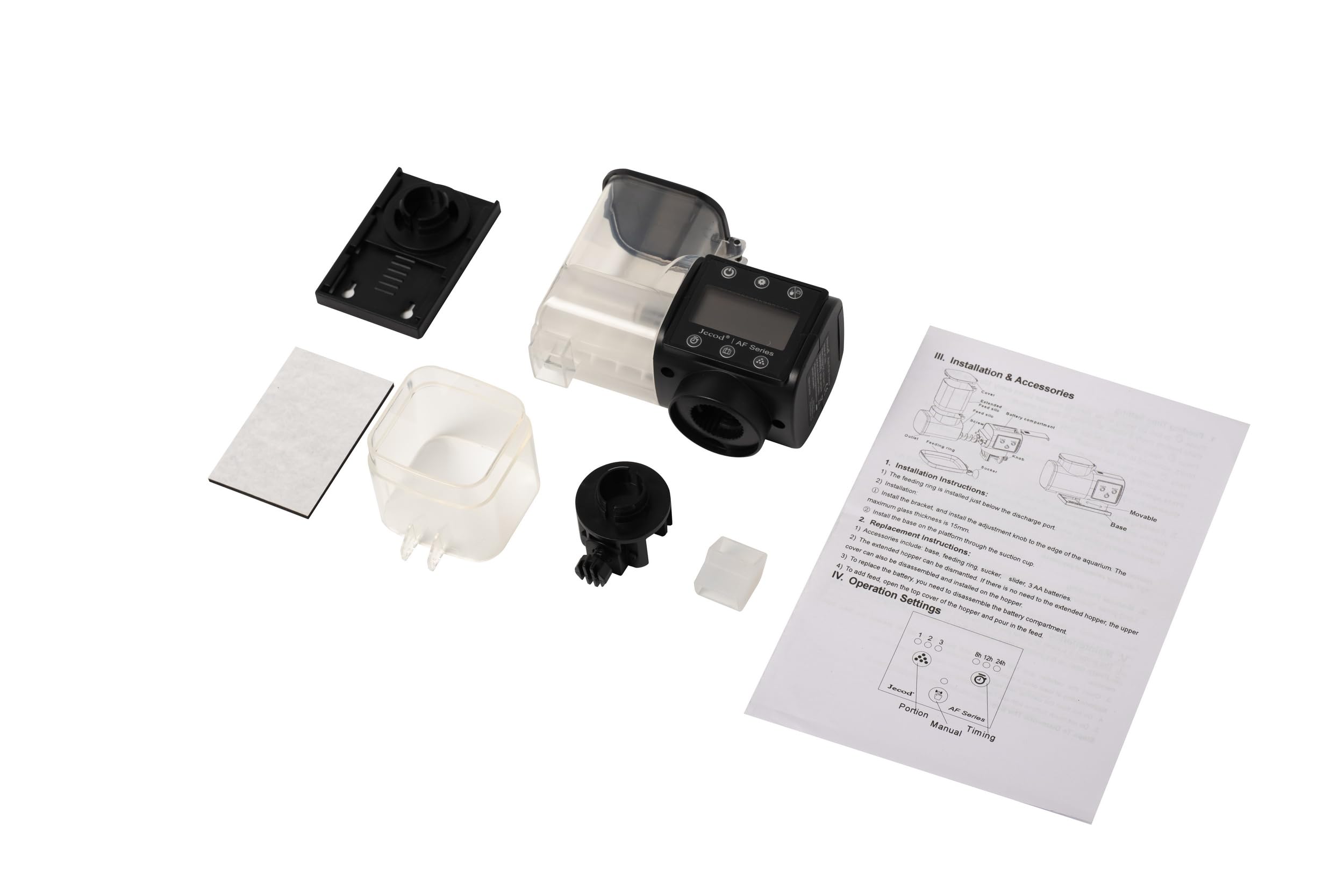 Jebao Automatic Fish Feeder for Aquarium, Battery-Operated (AF-250) - image 4
