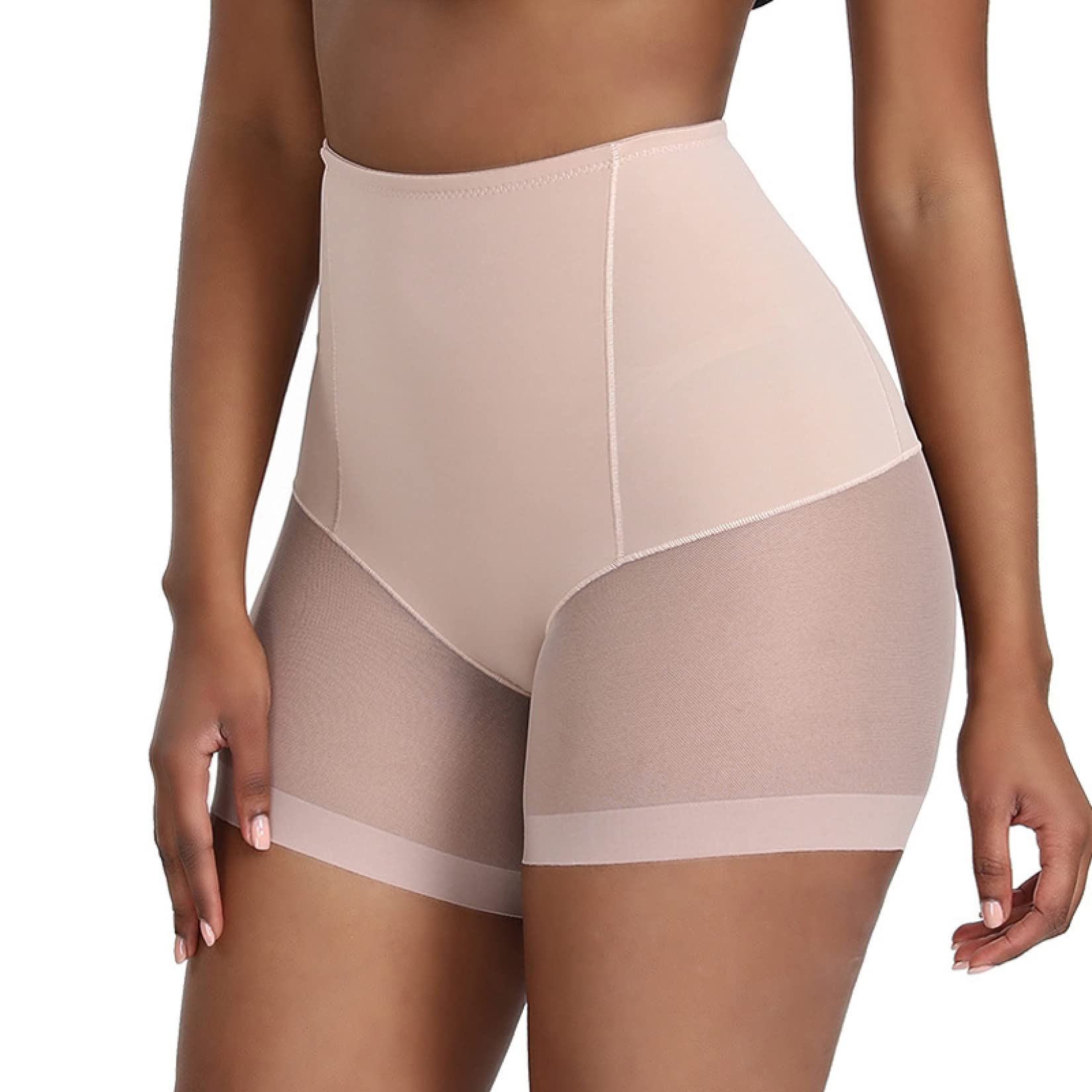Entrenador de Cintura Alta para Mujer, Ropa Moldeadora Costura de Malla, Bragas con Control de Barriga, Moldeador de Cuerpo, Ropa Interior Adelgazante