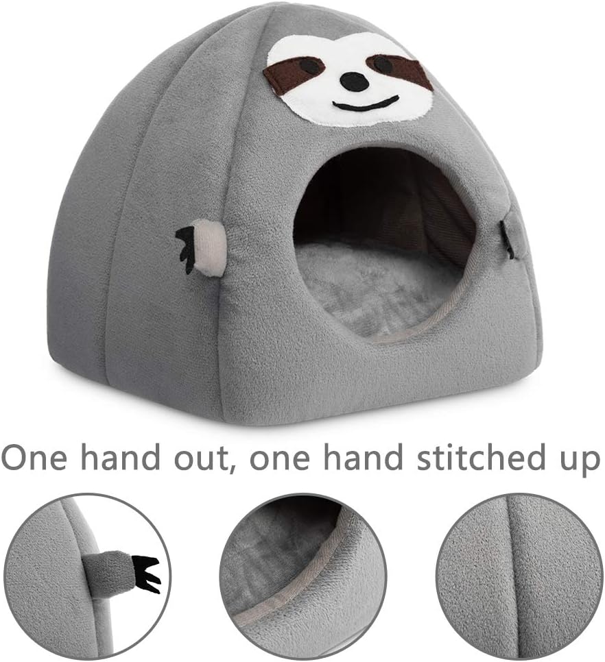 Hollypet Warm Small Pet Bed Animals Shape Rabbit Bed Dutch Pig Hamster Nest Hedgehog Rat Chinchilla Guinea Habitat Mini House