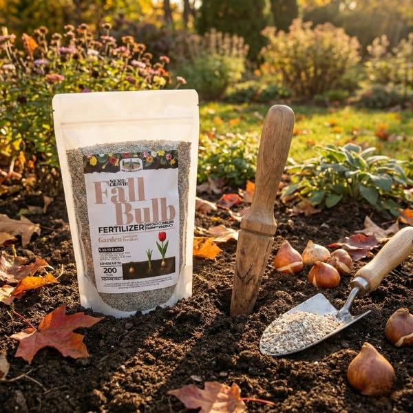 Old Cobblers Farm™ Wicked Growth Fall Bulb Fertilizer – Flowering Bulb Plant Food for Tulips, Daffodils, Hyacinths & for Stronger Roots, Bigger Blooms, Cold-Weather Formula (5/10/15/20 lbs) (5 lbs)