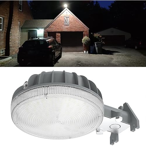 Owleye 6000LM Dusk to Dawn Outdoor Lighting LED Barn Light Security Lights, 42W 4000K Daylight, AC 110-240V, ETL Listed, Waterproof Outside Lights for Yard Warehouse Garage