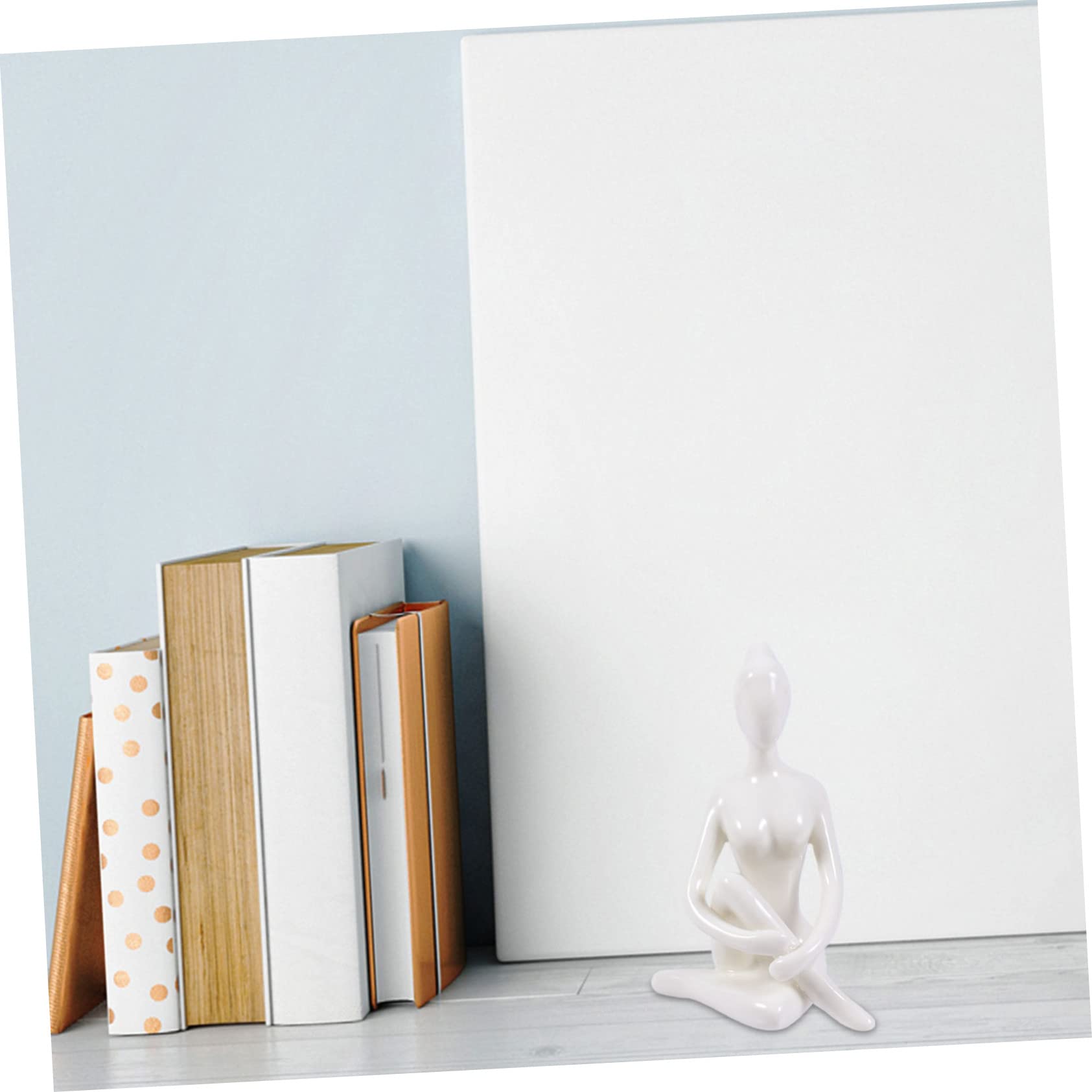Mobestech Adornos Artesanales de Cerámica Varios Estilos para Escritorio y Decoración del Hogar Varios Estilos Juego de 4 Pieza Decorativa Delicada y Chic de Chicas en Yoga