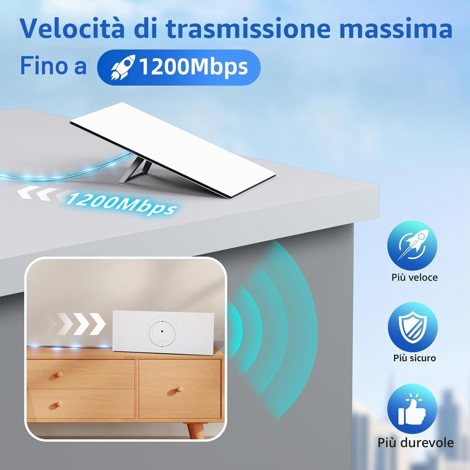 Starlink Gen 3 - Cavo di prolunga impermeabile Starlink per Starlink Standard Actuated Gen 3 / Satellite V3, ricambio Starlink Ethernet Gen 3