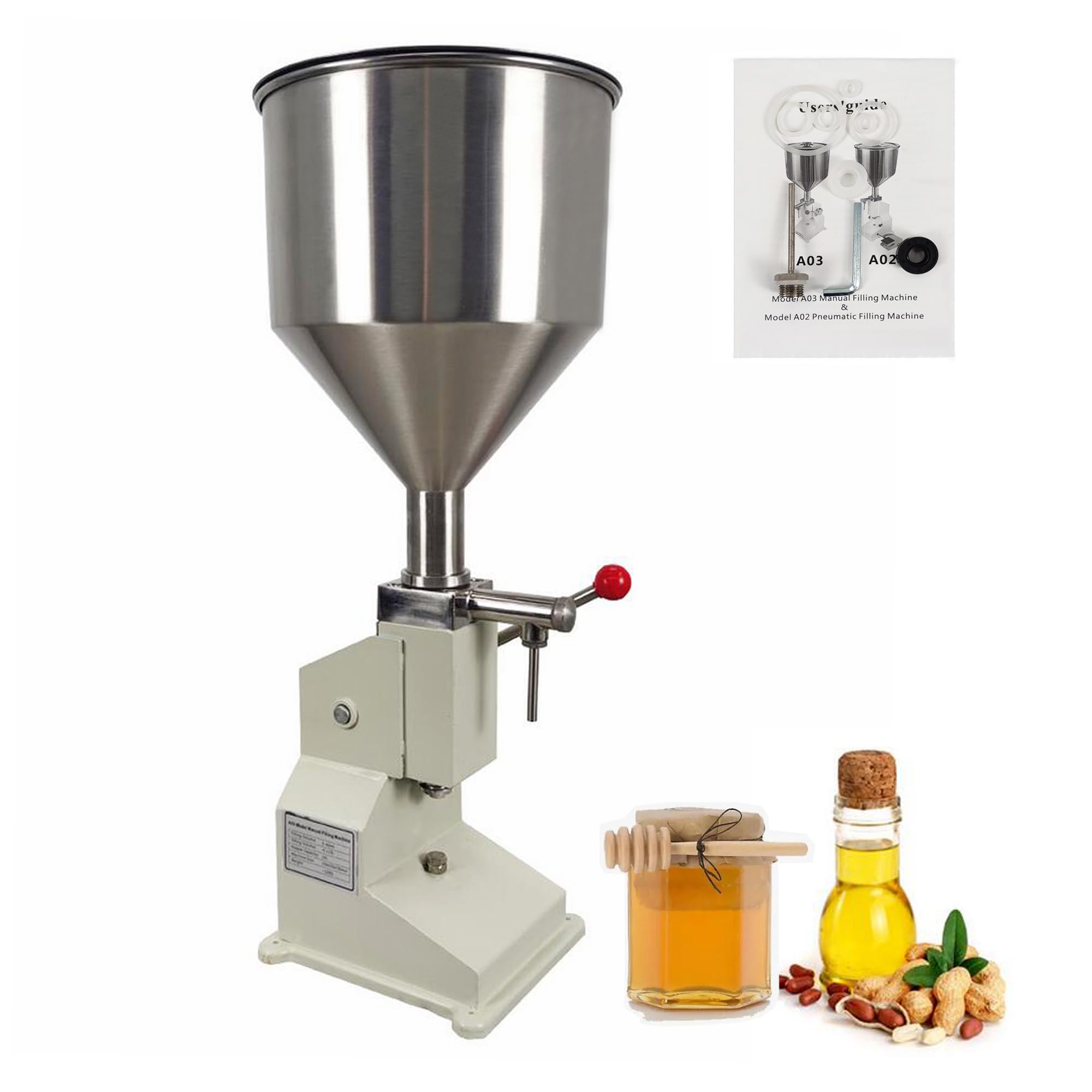 INTSUPERMAI Manual Liquid Filling Machine 5-50ml Bottle Paste Filler A03 Cosmetic Oil Cream Filling Machine Lip Gloss Filling Machine