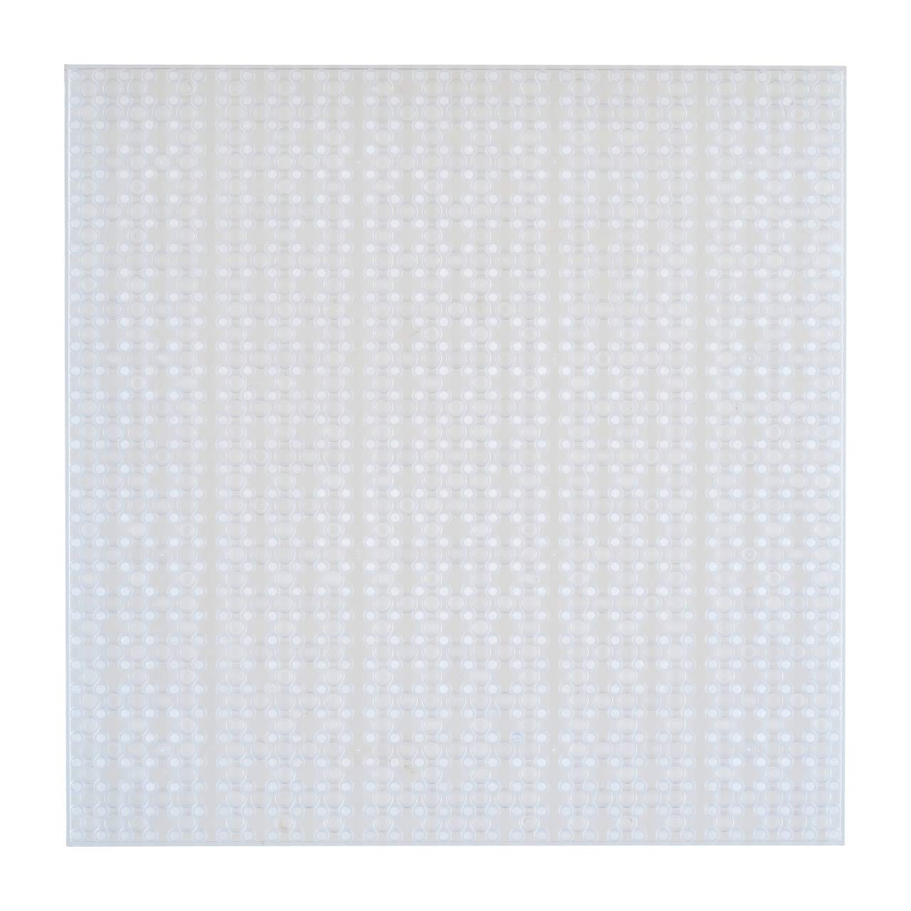 OPEN BRICKS Bauplatte, 32x32 Noppen (25,5 X 25,5 Cm), Weiß, Beidseitig Bebaubar – Kompatibel Mit Allen Marken