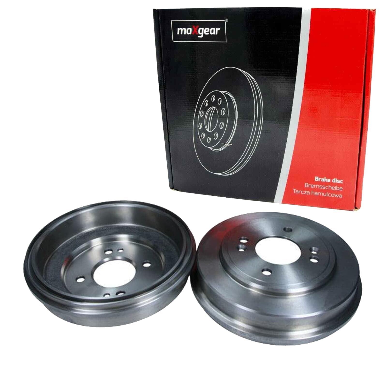 2X Maxgear 203mm Bremstrommeln hinten | 2x 19-3201 Kompatibel mit Getz (tb)