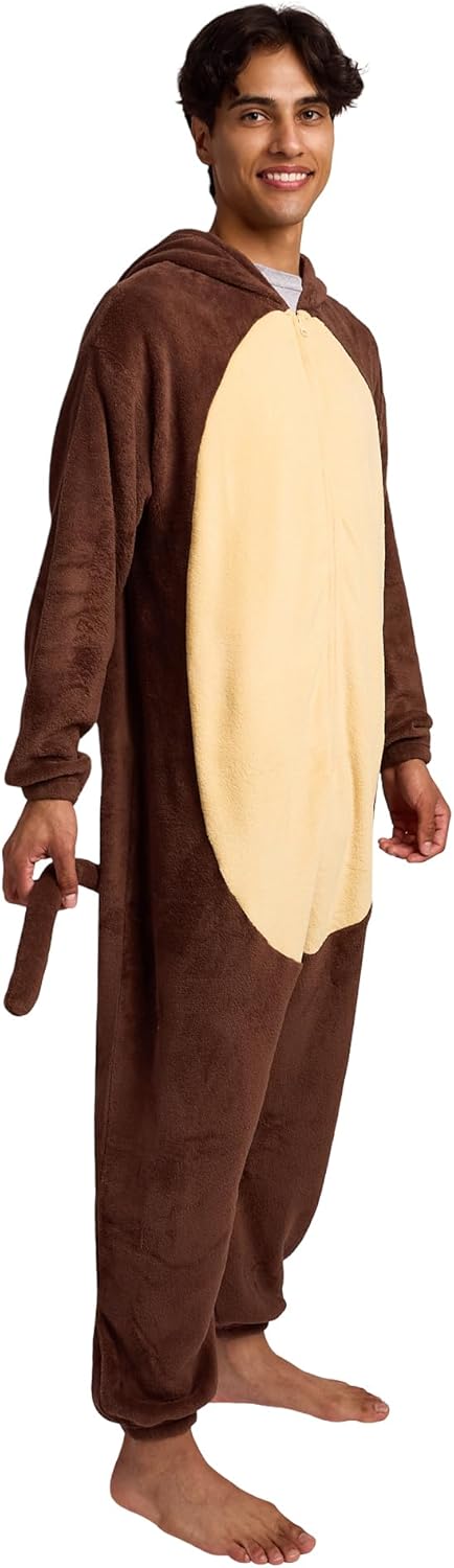 Bioworld Monkey Adult Long Sleeve Hooded Kirugumi Cosplay Onesie Costume Suit - Image 6