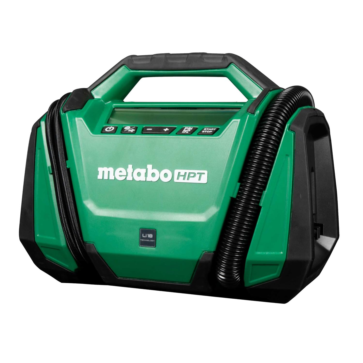 Metabo HPT 18V MultiVolt Cordless Dual Function Inflator, Portable Air Inflator with High Pressure and High Volume Modes, 160 PSI Max Pressure, LED Light, Tool Body Only, UP18DAQ4