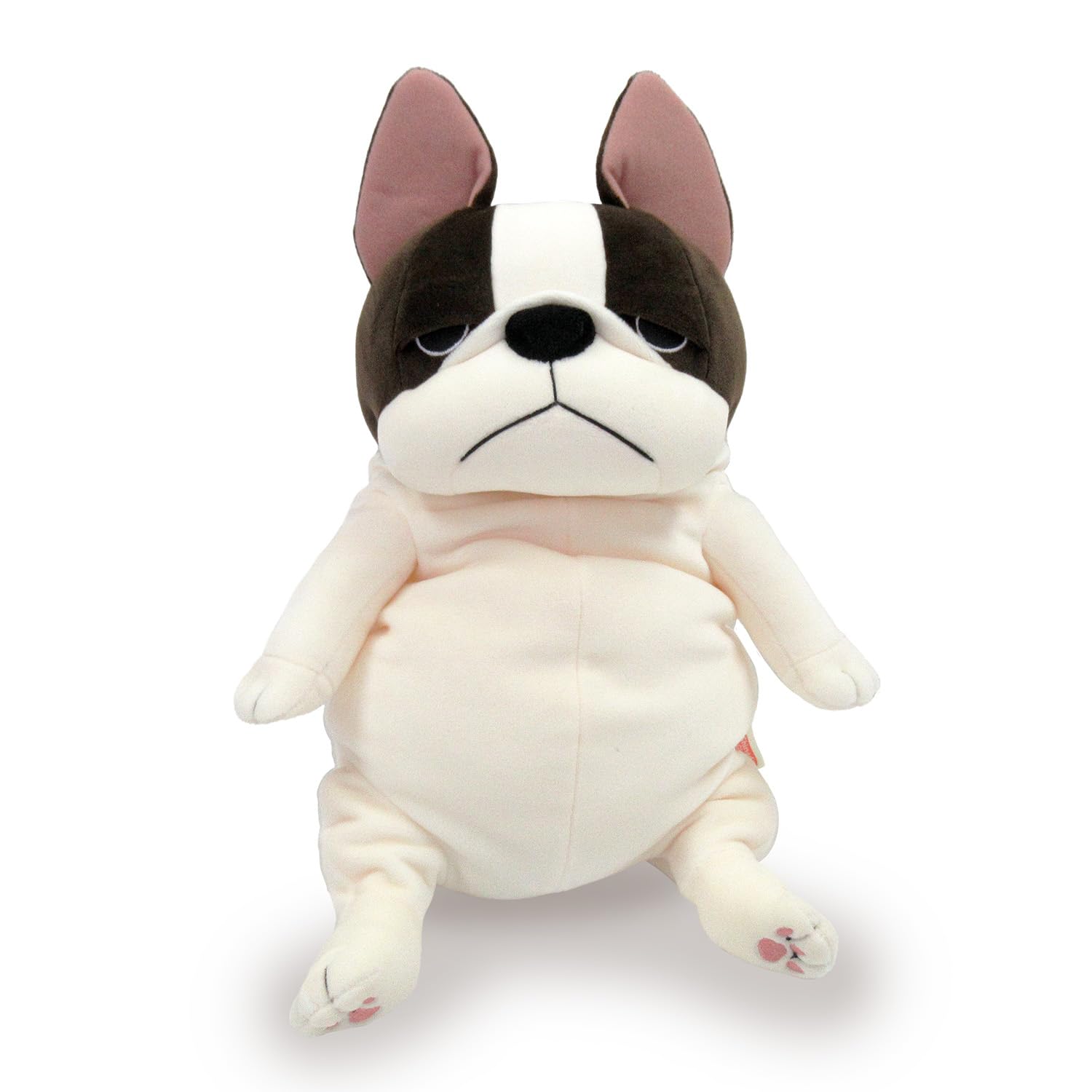 Shinada Global Mochi Series Mochi-bull Pied (L) 8.7 x 8.7 x 11.8 inches (22 x 22 x 30 cm) Plush Bulldog Animal MOBU-0350PY : Sports & Outdoors