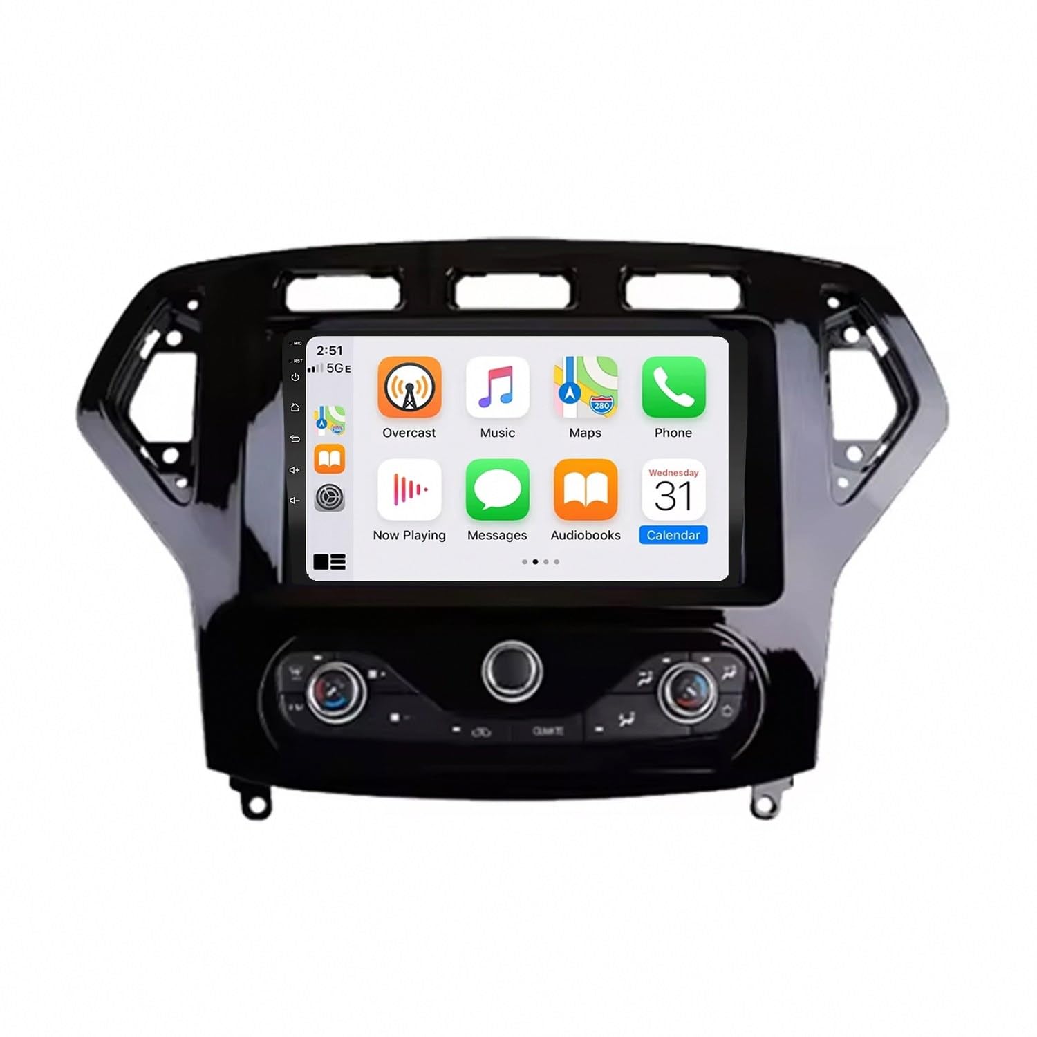 Pantalla táctil coche Carplay para Ford Mondeo 4 MK4 2007-2010: Android Auto y Bluetooth 32G 8