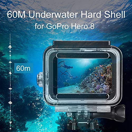 Capa protetora Mobilizarbus 60 m à prova d'água para GoPro Hero 8 capa protetora preta de proteção