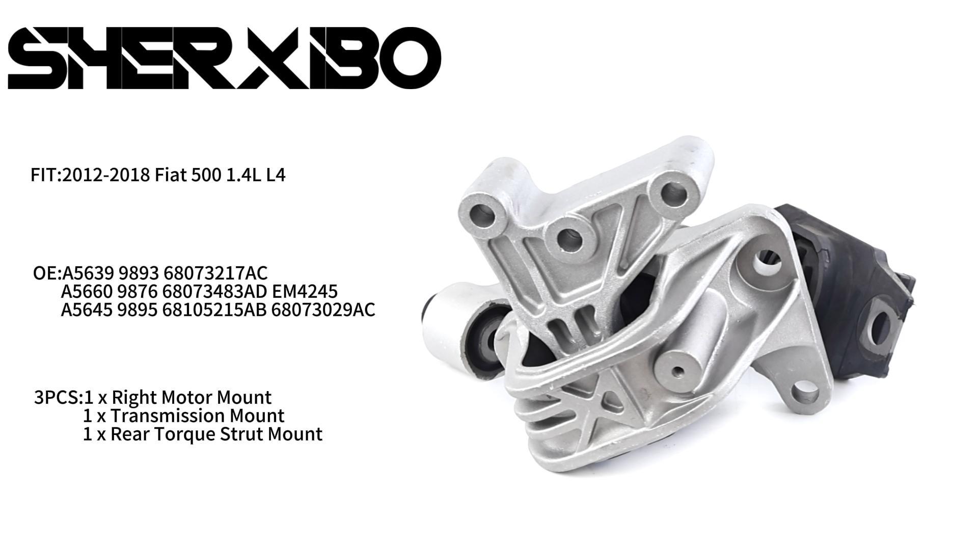 Amazon.com: SHERXIBO Motor Mount Kit for 2012-2018 Fiat 500 1.4L