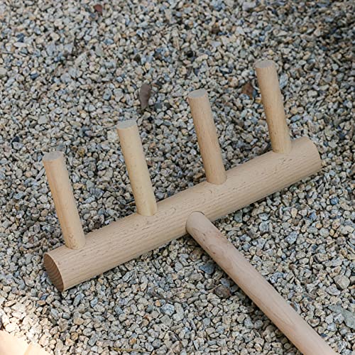 Outdoor Zen Garden Rake Large - Japanese Rock Sand Garden Zen Rake Tool Accessories - Full Size 48