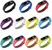 Produktbild PINHEN Kompatibel mit Xiaomi Mi Band 2 Armband Silikon Ersatz Uhrenarmband Bracelet Handgelenk Band Gurt für Mi Band 2 Smart MiBand Ersatz-Zubehör(11PCS)