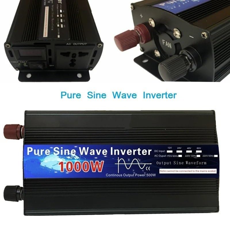 Convertisseur CC 12V vers CA 220V 2600W avec affichage LED pour voiture