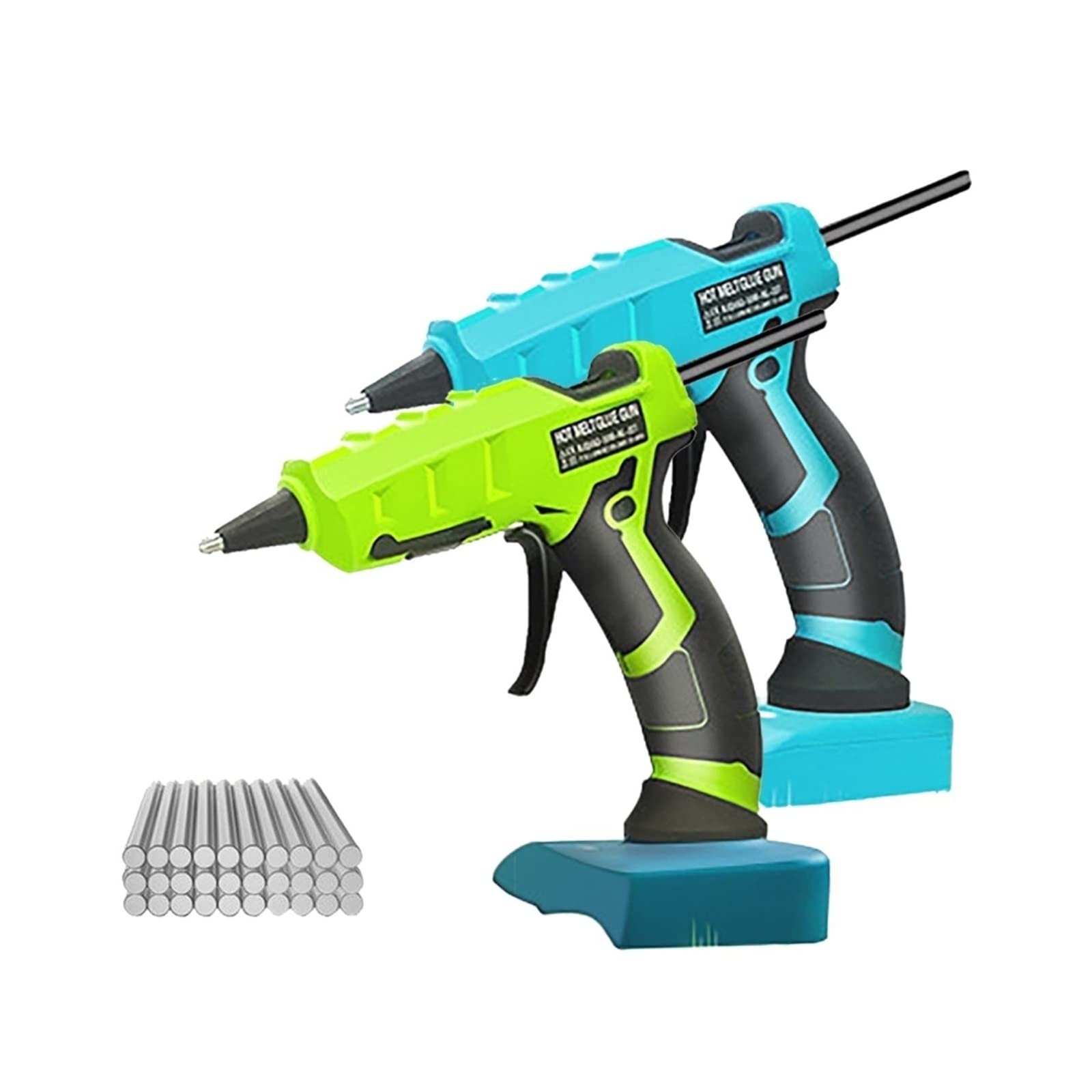 Bezprzewodowy Elektryczny Pistolet Do Klejenia Na Gorąco Z 30 Sztuk 7mm Klej W Sztyfcie Zestaw DIY Spawanie Hot Wiatrówka Do Baterii Pistolet Do Klejenia Na Gorąco Szerokie Zastosowanie(C2)