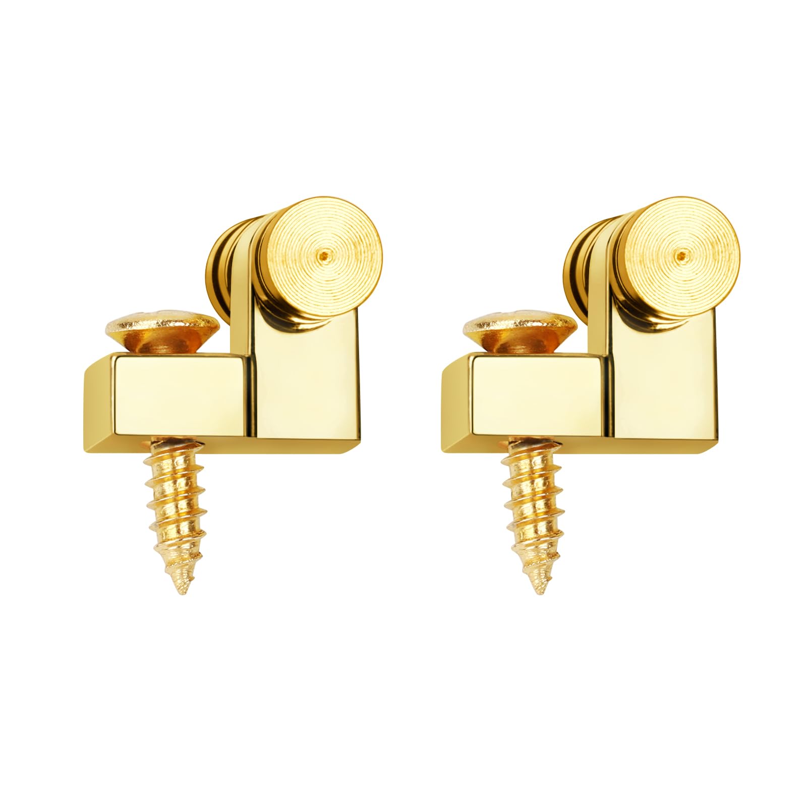 Banworks Guitar Roller String Tree Roller String Guides Retainer for Tele Telecaster Strat Stratocaster ST Electric Guitar Pack of 2 JT/YXK-01 Golden - Image 4