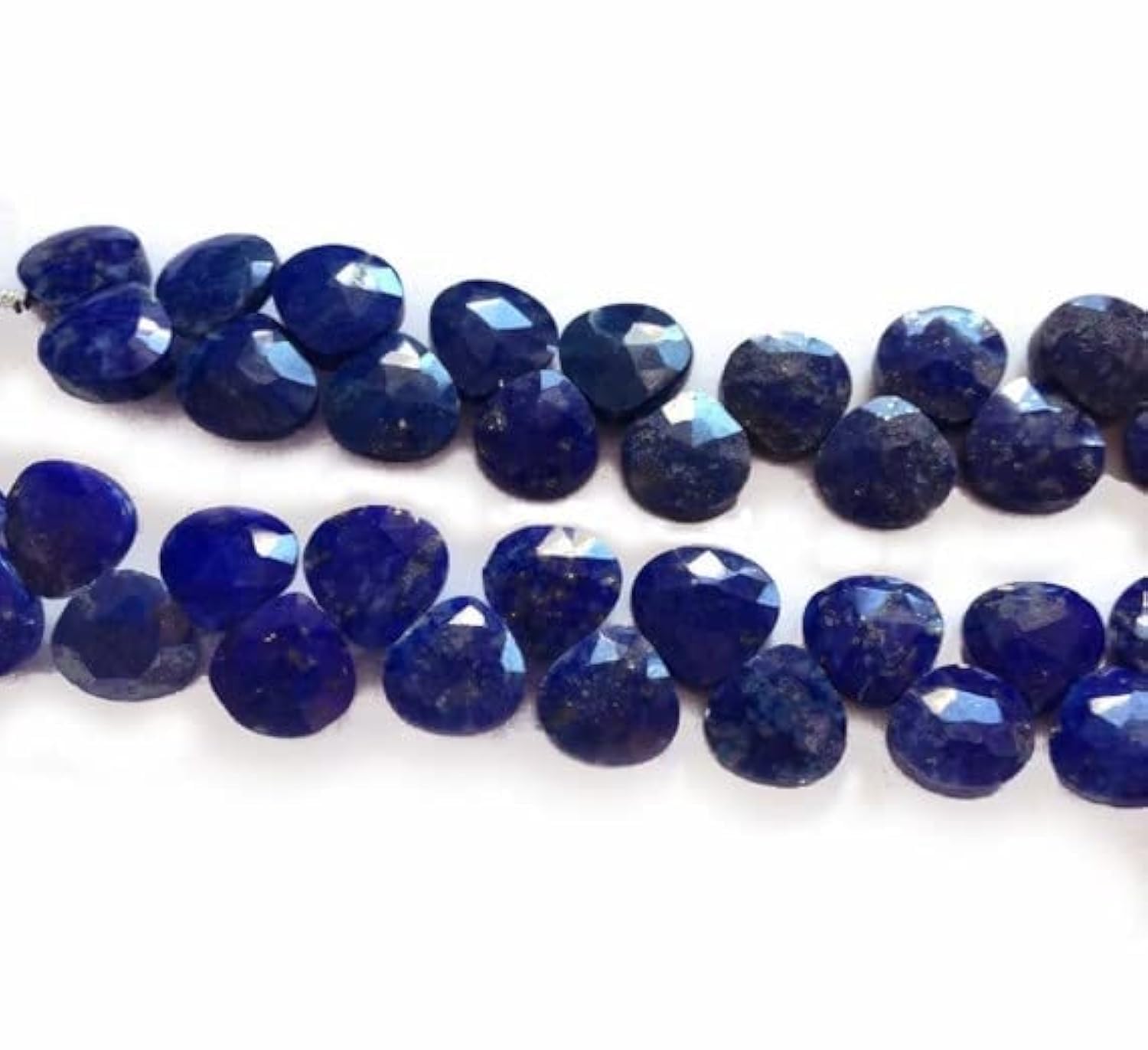 Lapis lazuli briolettes facettées naturelles de qualité supérieure pour bijoux artisanaux