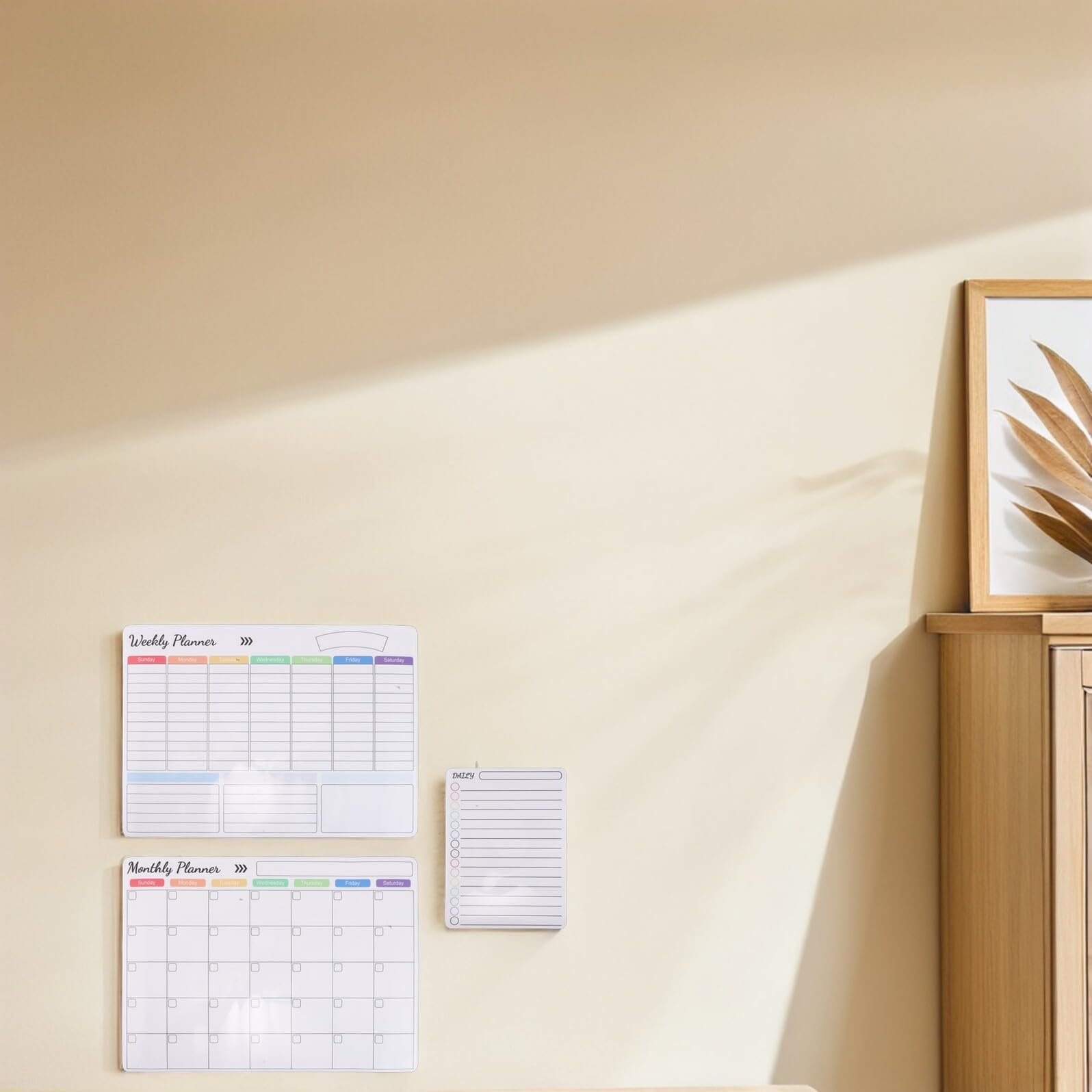 Homoyoyo Calendrier Magnétique Effaçable pour Réfrigérateur Tableau Blanc Planning Hebdomadaire et Mensuel avec Aimants Renforcés Organisateur de Tâches et Menu Semaine pour Bureau et