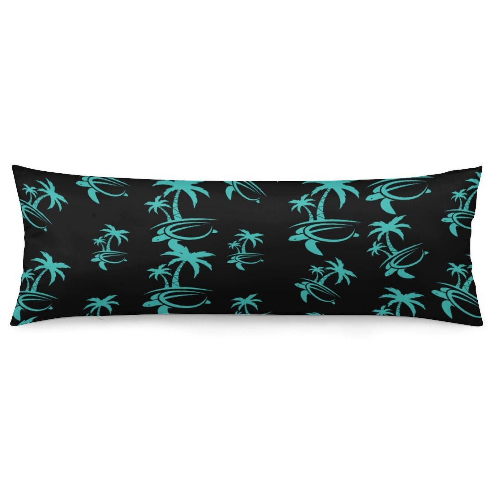 Hawaiian Palm Tree And Sea Turtle Throw Pillow Case Long Body Pillow Cover Pillowcase Fashion Accessories Home Decor